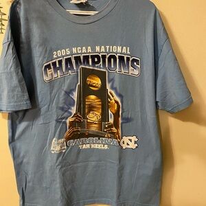 Vintage 2005 NCAA National Champions Carolina Tar Heels Tshirt